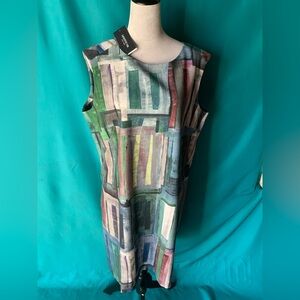 Lafayette 148 New York Women’s Multicolor Abstract Shift Dress